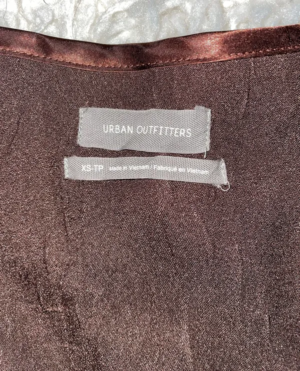 Satin Brown Skirt - Image 2