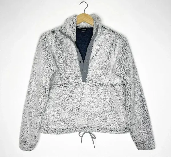 Prana Polar Escape Snap Up Teddy Jacket Size XS - Image 2