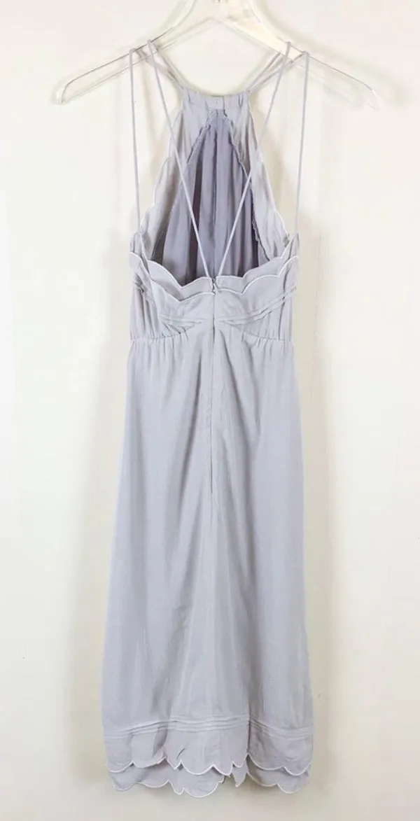 Elliatt Size XS Taupe Elation Ruffle Midi Dress - Image 6