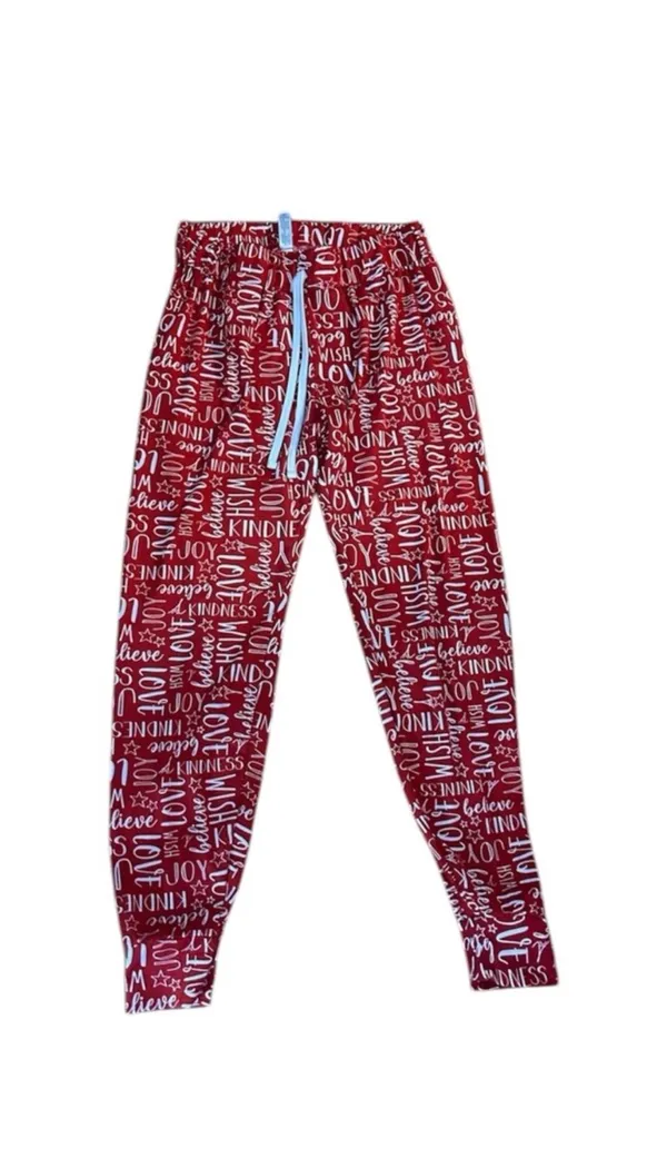 TJ Maxx Cozy Holiday Winter Jogger Pajama Pants - Image 2