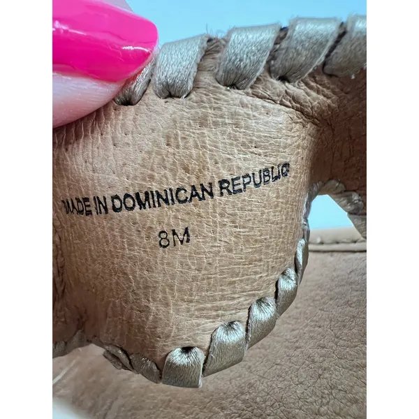 Jack Rogers Marbella navy blue leather cork wedge thong flip flop sandal size 8 - Image 8