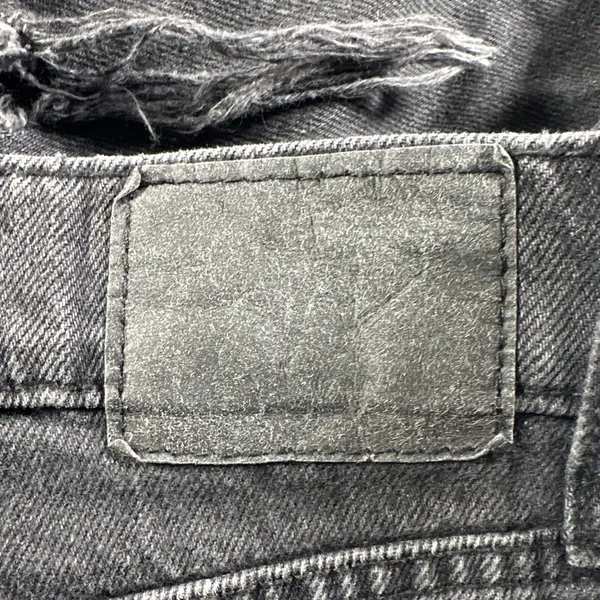 Aeropostale 90's Baggy Black Wash Button Fly Distressed Denim Jeans Size 0 - Image 15