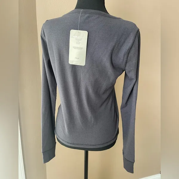 Fabletics Women’s Waffle Henley Long Sleeve Shirt - Image 4