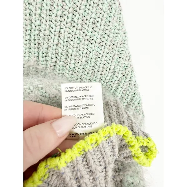 Free People Sunbrite Mock Neck Sweater Women's XL Cozy‎ Knit Pullover - Image 7