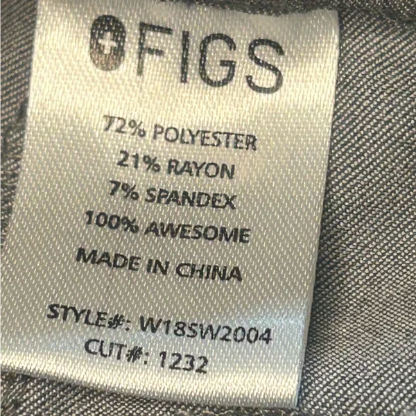 Figs Limited Edition Tokha professional scrub pant straight leg gray NWT S REG - Image 4