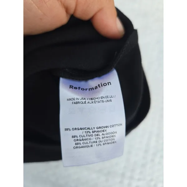 Reformation Womens Black Button Front Corset Cami Tank Top Sleeveless XS - Image 5