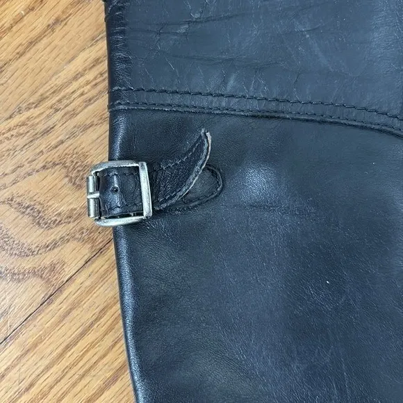 Frye Dorado Tall Leather‎ Riding Boot Black Women's Size 7 - Image 8