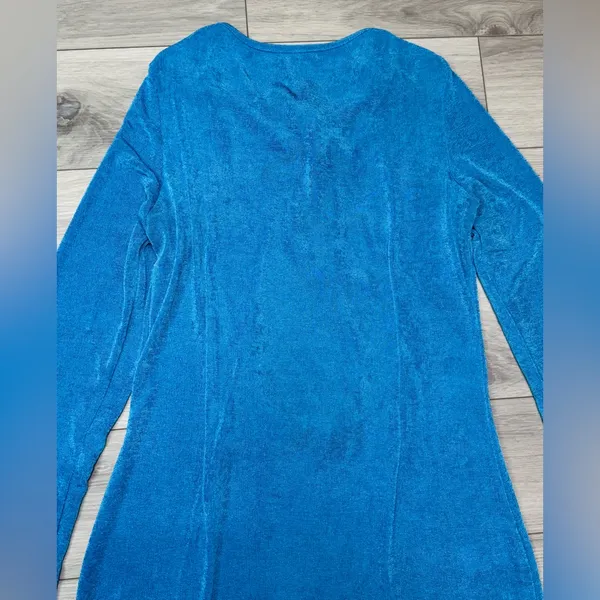 Lioness Electric Blue Long-Sleeve Backless Mini Dress - Image 9