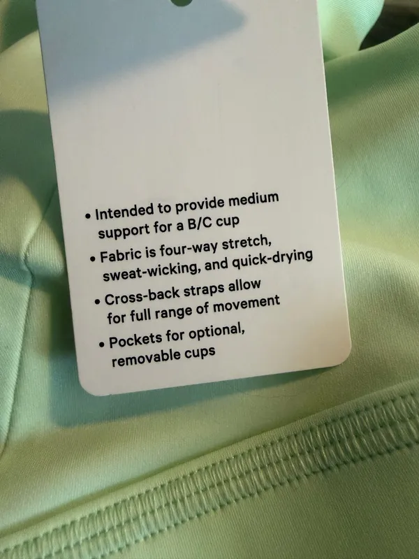 Lululemon Envital Bra B/C Mint Moment Size 6 NWT - Image 8