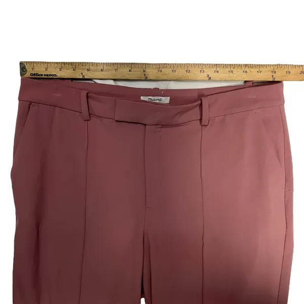 Madewell The Fairbanks Straight Leg Pant Woodrose Pink Size 16 - Image 7