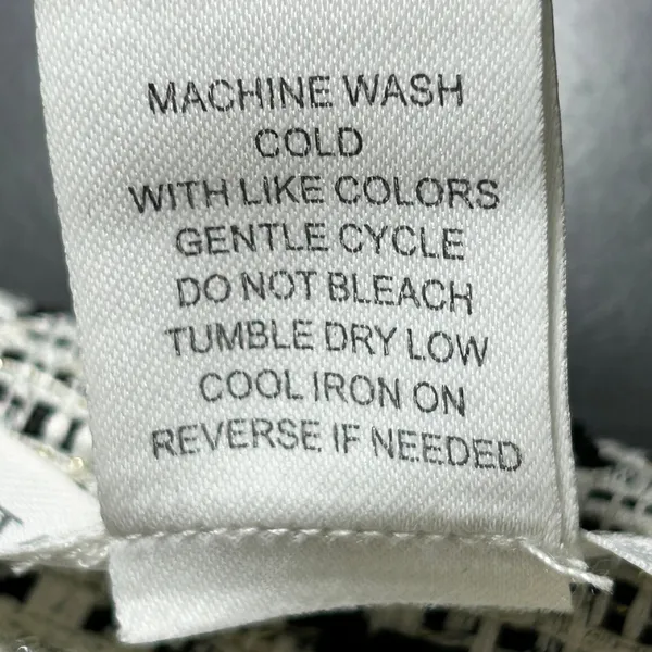 NWT‎ Altar'd State Boucle Tweed Mini Skirt White Gold Career Party Holiday XL - Image 7
