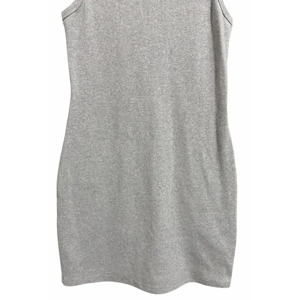 Aritzia TNA Quartz Ribbed Bodycon Mini Dress Heather Gray Women's‎ Size Large - Image 5