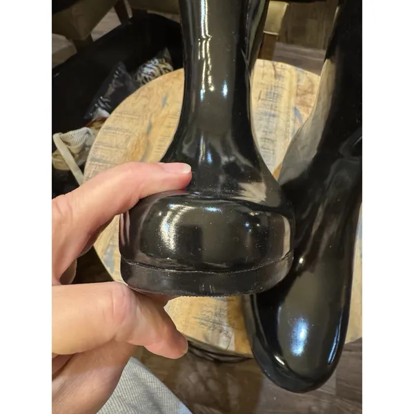 Chooka Women's Polished Mid Rain Boot Black Size‎ 11 - Image 11