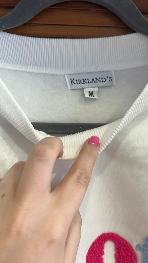 Kirklands sweatshirt White Size M - Image 2