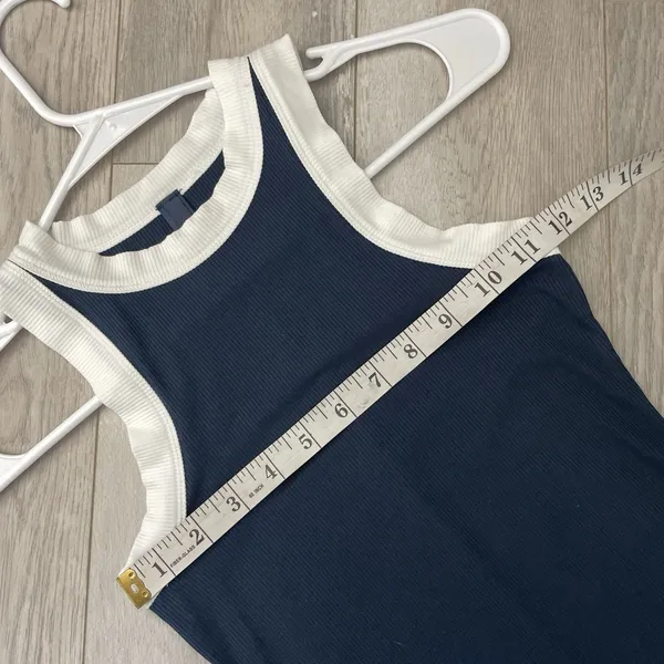 Skims Bodycon Dress soft lounge ringer tank mini womens Navy Blue (xsmall) party - Image 3