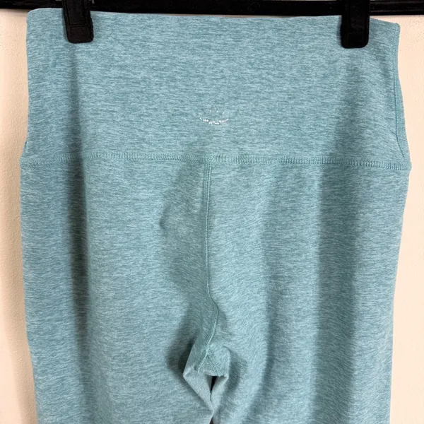 Beyond Yoga x Barre3 Heathered Teal High Waisted Leggings Womens Large USA Made - Image 5