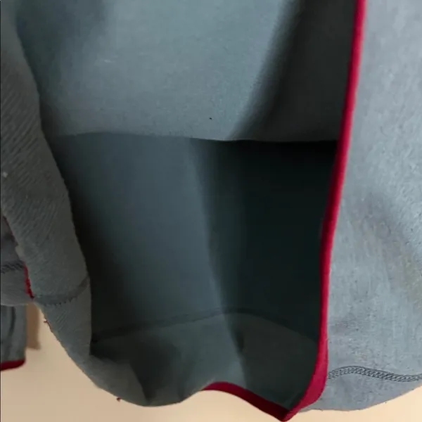 Nike Grey Hoodie with Pink Accents and Maroon Drawstrings - Image 9
