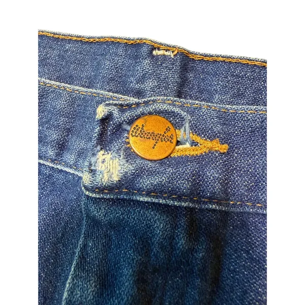 Wrangler Cut Off Denim Jean High Rise Shorts Frayed Hem - Image 2