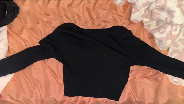 Medium Victoria's Secret corset long sleeve crop - Image 2