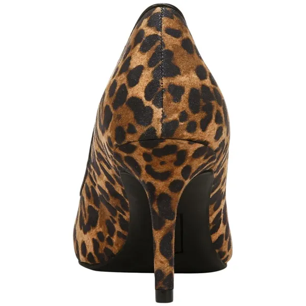 NWT On 34th Womens Jeules Pointed-Toe Slip On Pumps Leopard Microsuede 7M - Image 4