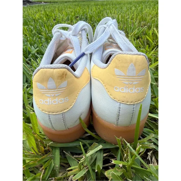 Adidas Superstar White Acid Orange Sneakers Size 6 - Image 4
