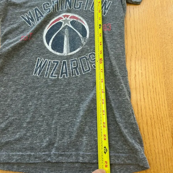 Washington Wizards Fanatics Fitted Shirt Size Small‎ Gray Women’s - Image 7