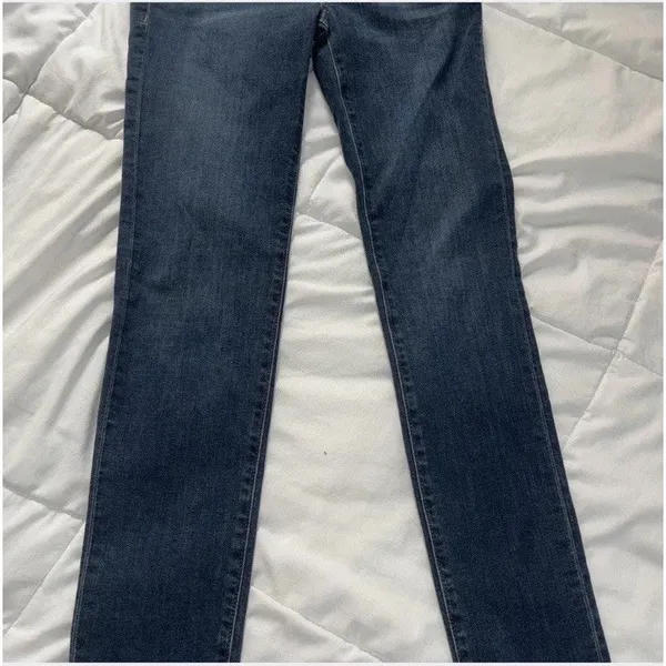 Hudson Collin Mid Rise Skinny Women's Dark Blue Stretch Jean‎ Flap Pocket Sz 30 - Image 4