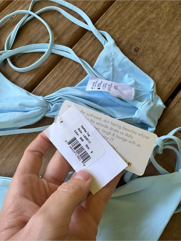 NWT L*Space Hartley bikini set light blue small - Image 3
