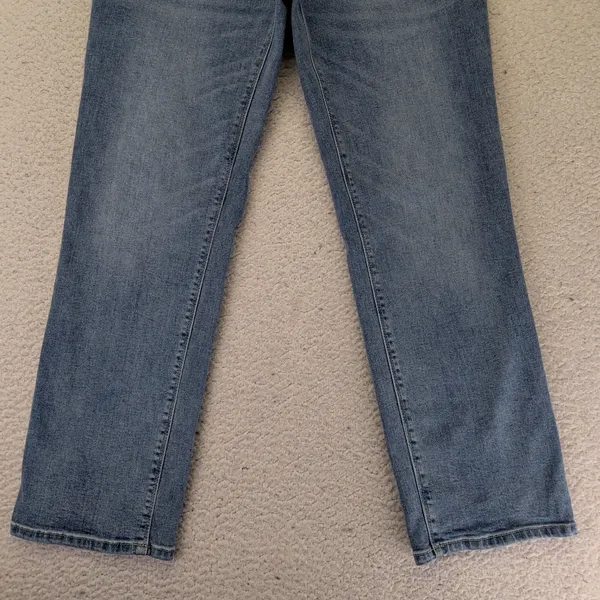 Hudson Los‎ Angeles Women's Straight Leg Jeans Blue Medium Wash Flap Pocket 12 - Image 6