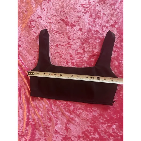 Princess Polly Black Square Neck Crop Top Bra Chic Classic Modern Women's Size 2 - Image 8