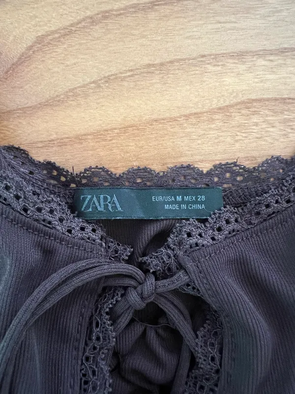ZARA Front Tie Tank Top - Image 3