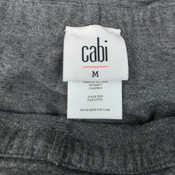 Cabi 5318 M-Leggings Charcoal Gray Skirted Layered Yoga Pants Women Size M - Image 5