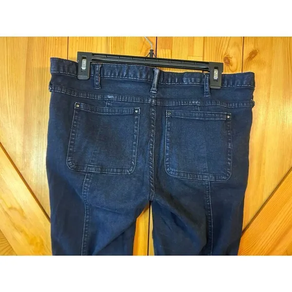 Free People Womens Seamed Skinny Jeans Faded Dark Wash Size 31 (5340) - Image 5