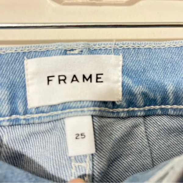 Frame Jeans Vanderbilt Women's Light Blue Low Rise Flare Size 25 - Image 4