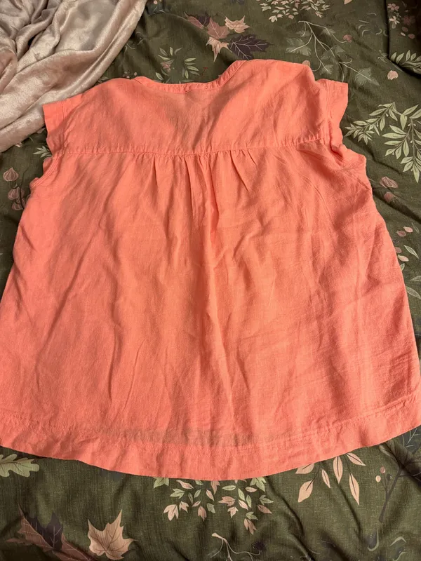 Splendid Coral Notch-Neck Cap Sleeve Blouse - Image 8