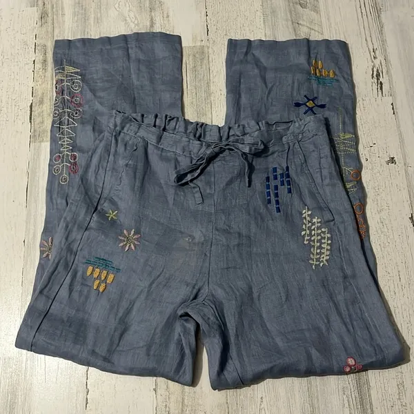 Johnny Was Elektra Linen Pants Size XS. NWT - Image 2