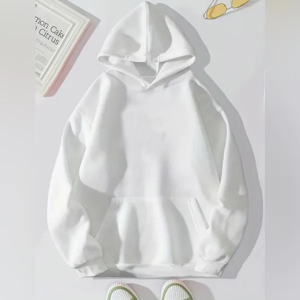 Hoodie White Size M - Image 2
