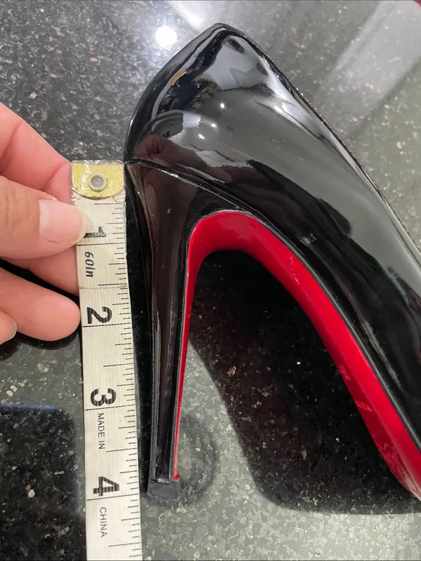 Christian Louboutin Decollete 868 100 Patent Calf Heels Shoes Size 38.5 - Image 12
