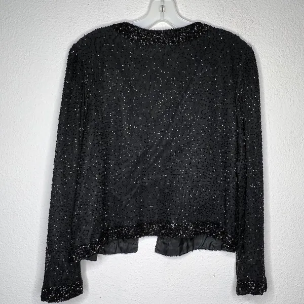 Vintage Stenay Black‎ Beaded Jacket Black - Image 8