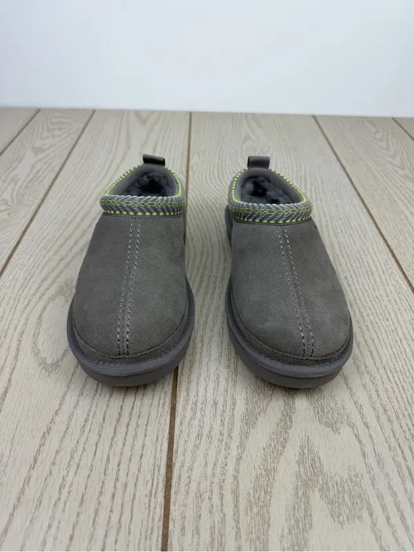 Koolaburra by UGG Womens Burree Embroidered Trim Slipper 5M Grey & Green $80 - Image 2