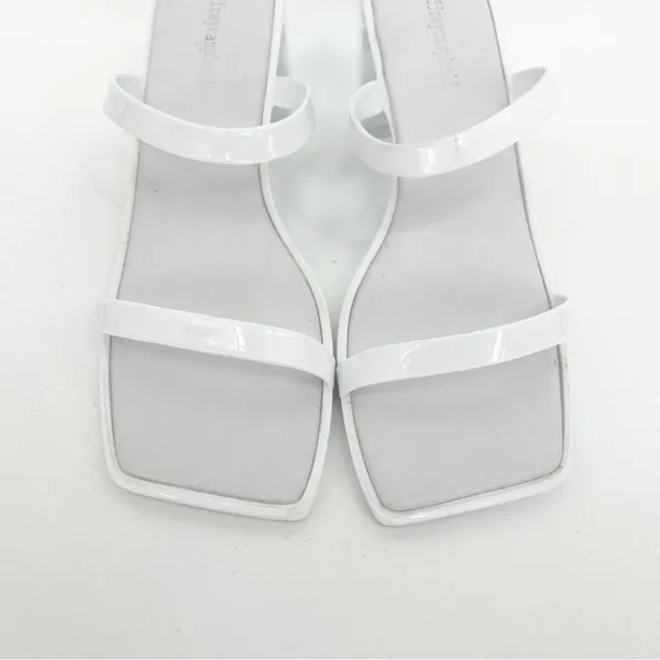 Jeffrey Campbell Jamm-3 Jelly Strappy Sandals Women's Size 9‎ White Y2K - Image 3