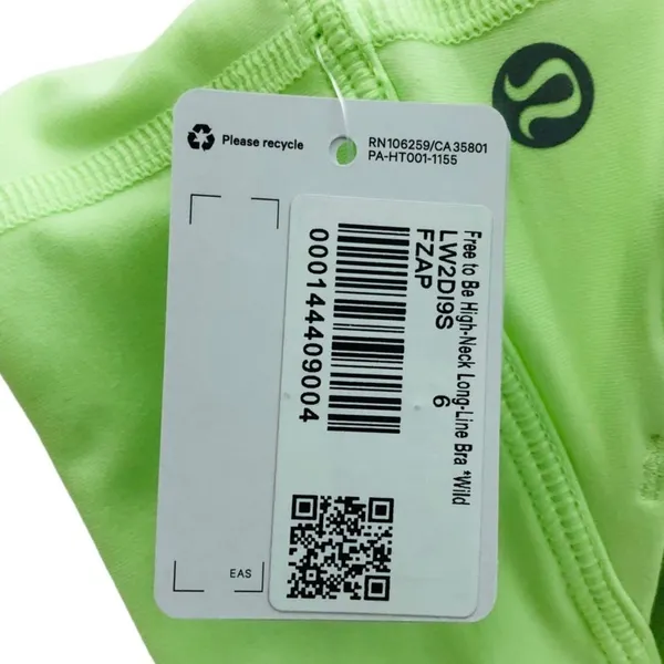 Lululemon Free to Be High-Neck Longline Bra Wild Light Support A/B Faded Zap S6 - Image 8