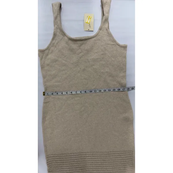 Universal Thread Womens XL Tan Knit Sleeveless Scoop Neck Midi Sweater Dress NWT - Image 4