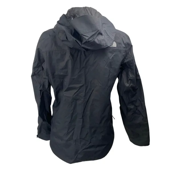 The North Face Women's Black Full Zip Long Sleeve Hooded Windbreaker Jacket Sz S - Image 2