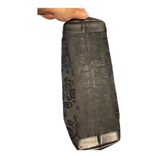 Brighton Womens Shoulder Bag Mevelyn Black‎ Signature Jacquard Leather - Image 7