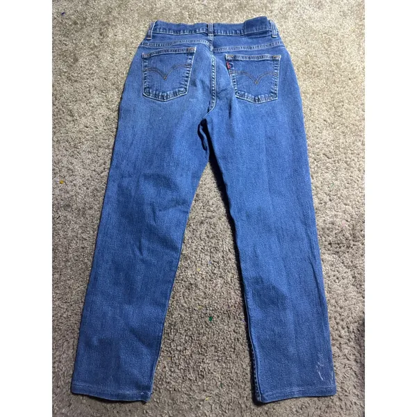 Levis 510 Women Jeans Size 6 MIS M Blue Lower Rise Slim Fit Vintage Denim Flawed - Image 4