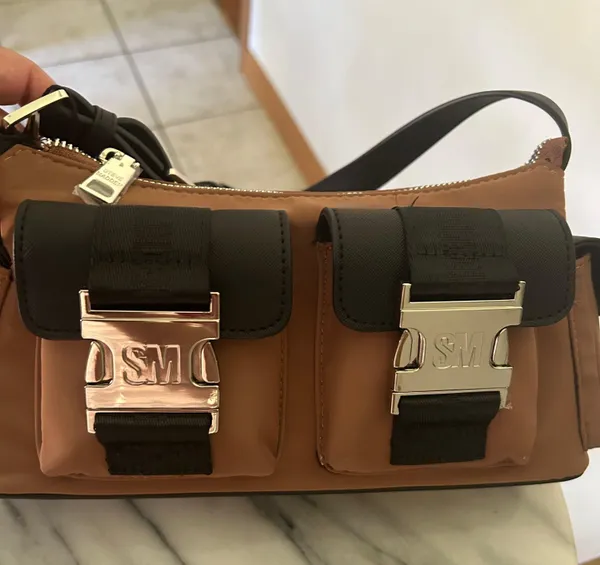 Steve Madden Black / natural Bshift bag purse - Image 7
