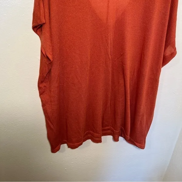 Vero Moda Womens Sz Small Inez Oversized Blouse Pink Orange Pockets Short Sleeve - Image 11