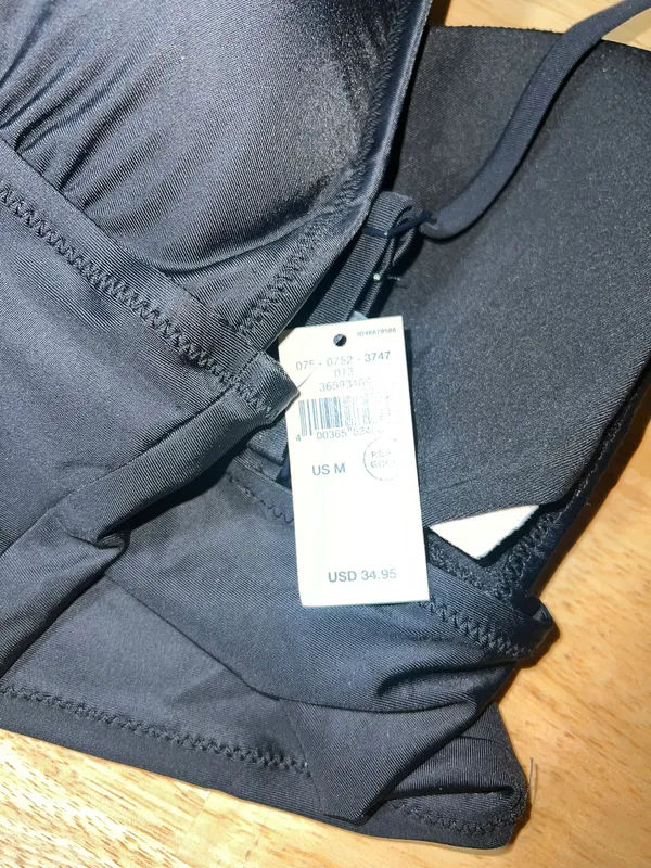 Aerie Medium Black Crop Bikini Top BNWTS $34.95 - Image 5