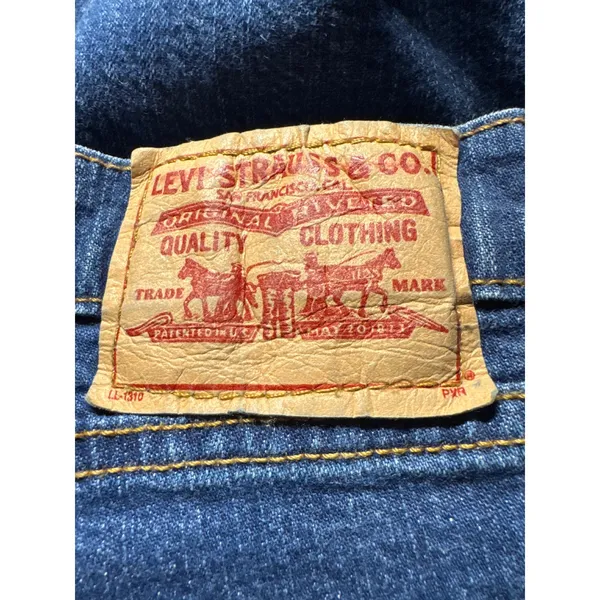 Levi Strauss & Co Womens 18M Relaxed Fit Mid‎ Rise Bootcut Jeans Blue Denim - Image 6